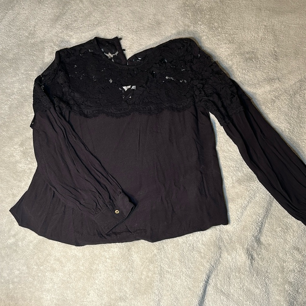 H&M Lacy Black Top